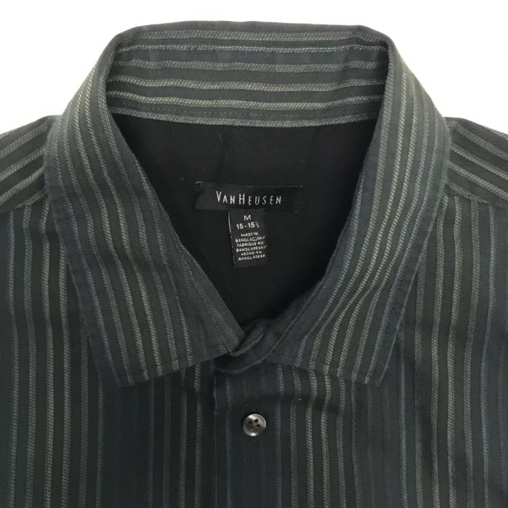 Van Heusen Button Up Dress Shirt Size Med 15/15.5 - Picture 6 of 7